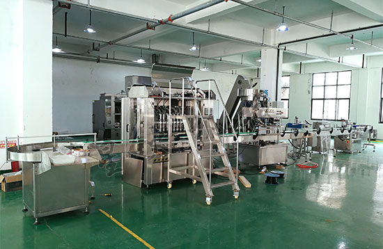 花生醬生產線
