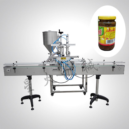 雙頭自動辣椒醬灌裝機(jī)