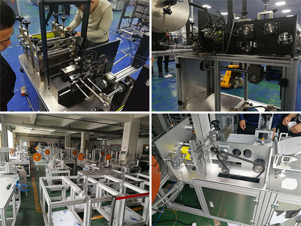 星火kn95口罩生產設備廠家及kn95口罩機設備細節展示