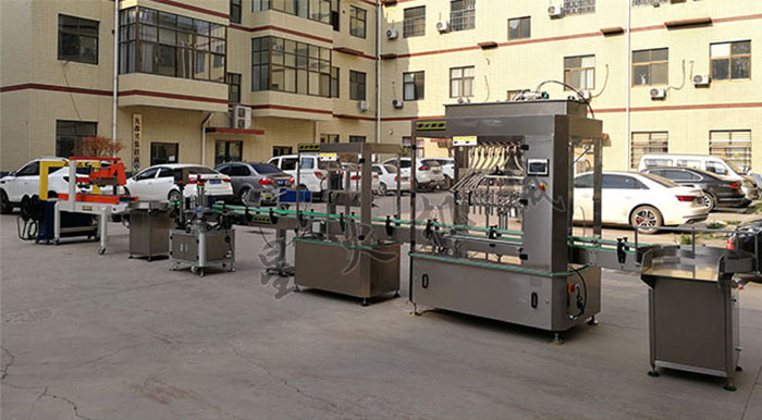 南京星火廠房展示檸檬醋液體灌裝機械設備