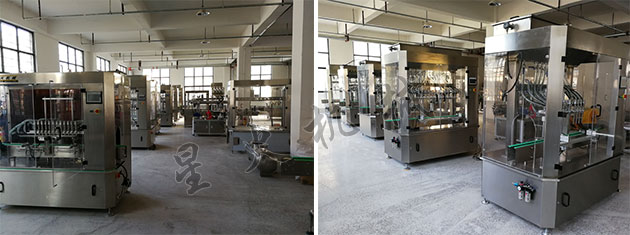 星火自動化花生油灌裝線生產設備車間展示