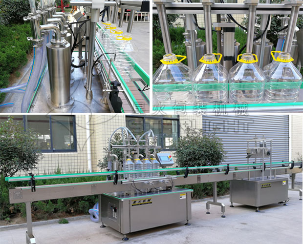 星火食用油灌裝封口機(jī)設(shè)備展示