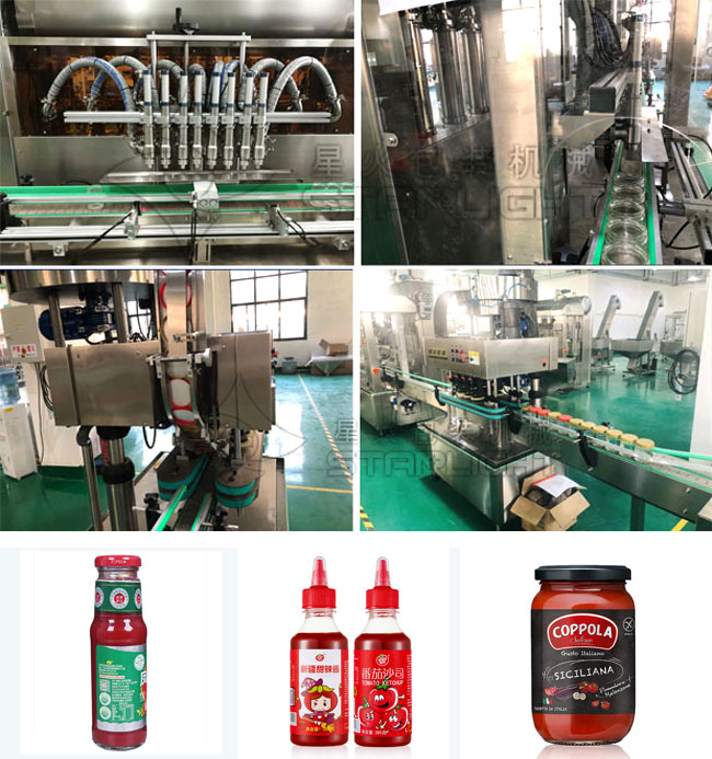 全自動番茄醬灌裝機設備及灌裝樣品