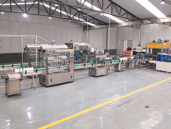 星火全自動蠔油灌裝機生產線設備展示