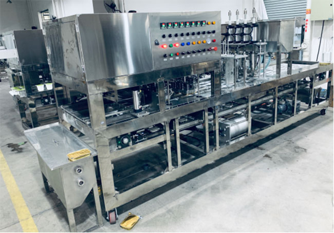 星火鋁箔盒灌裝封口機設備展示