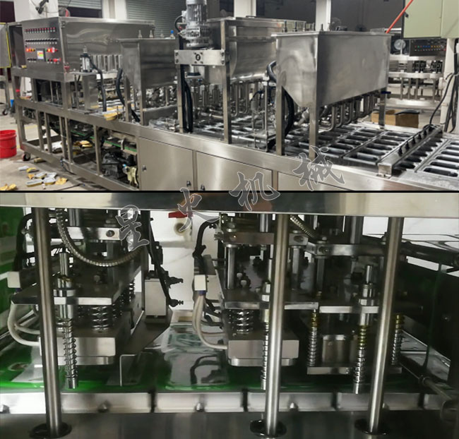 豆腐灌裝封口機設備展示